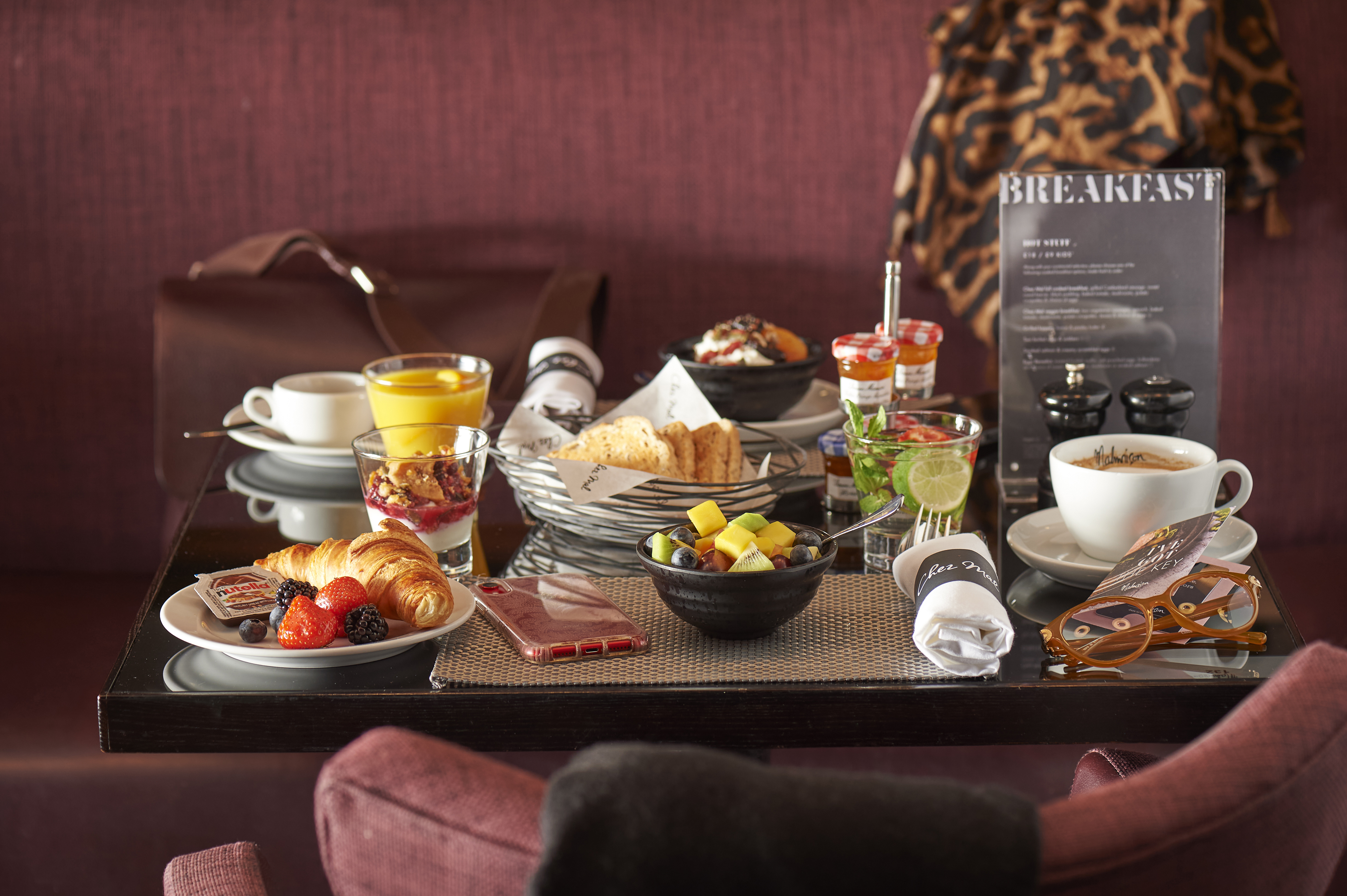 Malmaison breakfast selection